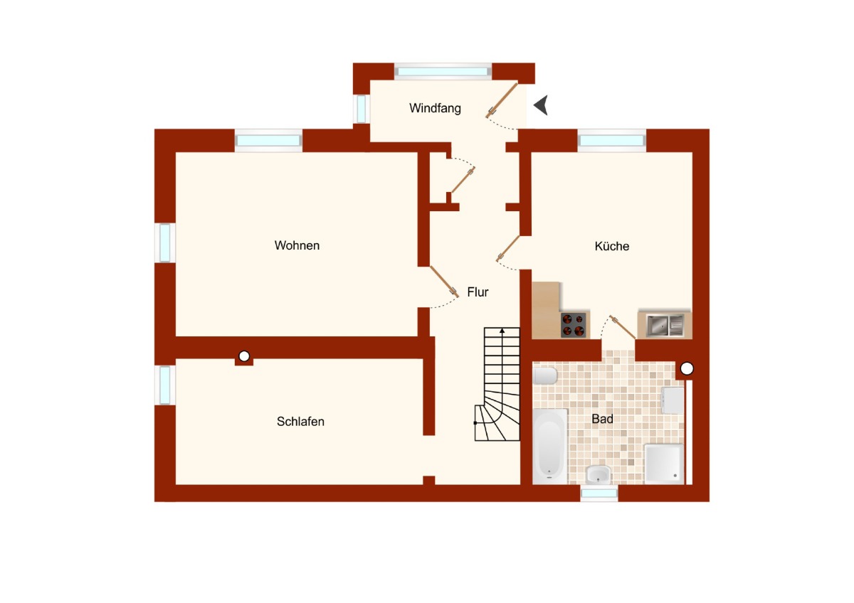 Haupthaus Erdgeschoß