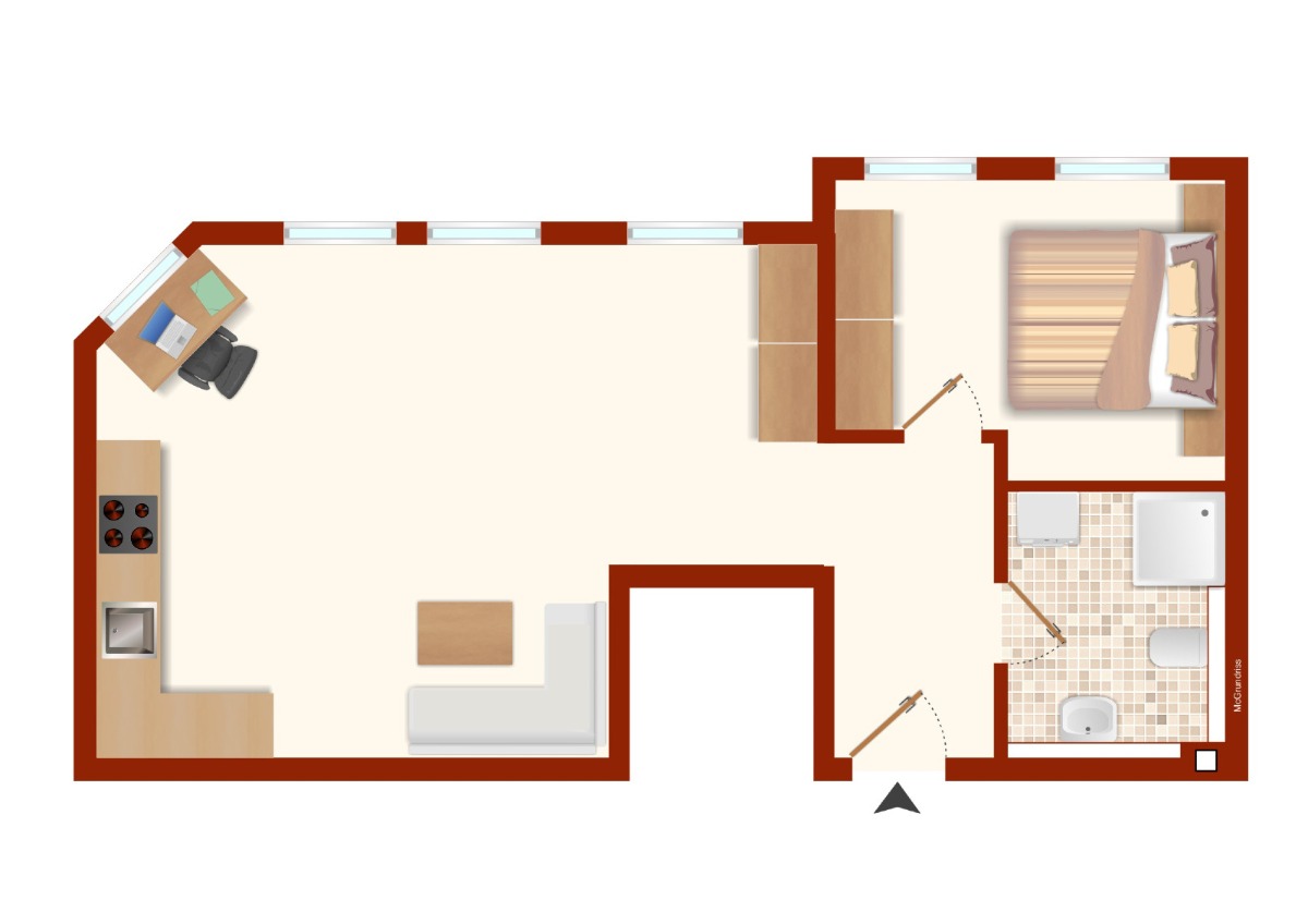 SEHR SCHÖN! Gut geschnittene und helle 2-Zimmer Wohnung - Photo 5