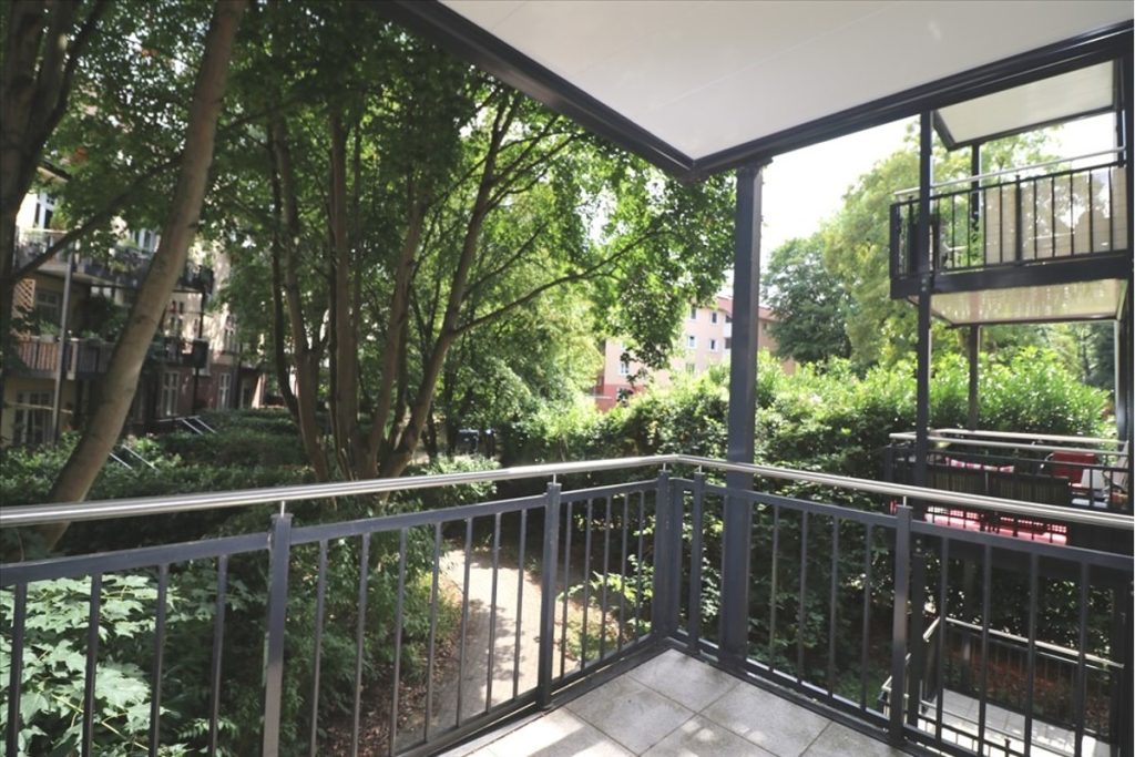 Blick vom Balkon